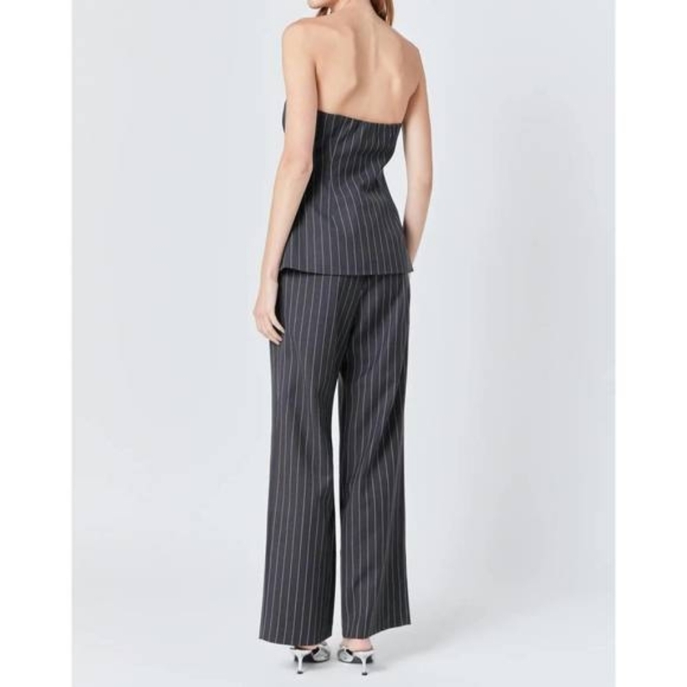 💘 NEW GREY LAB pinstripe pants in charocal - Picture 2 of 10